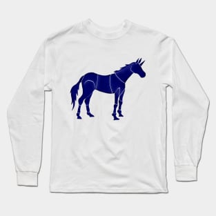 Blue Unicorn Long Sleeve T-Shirt